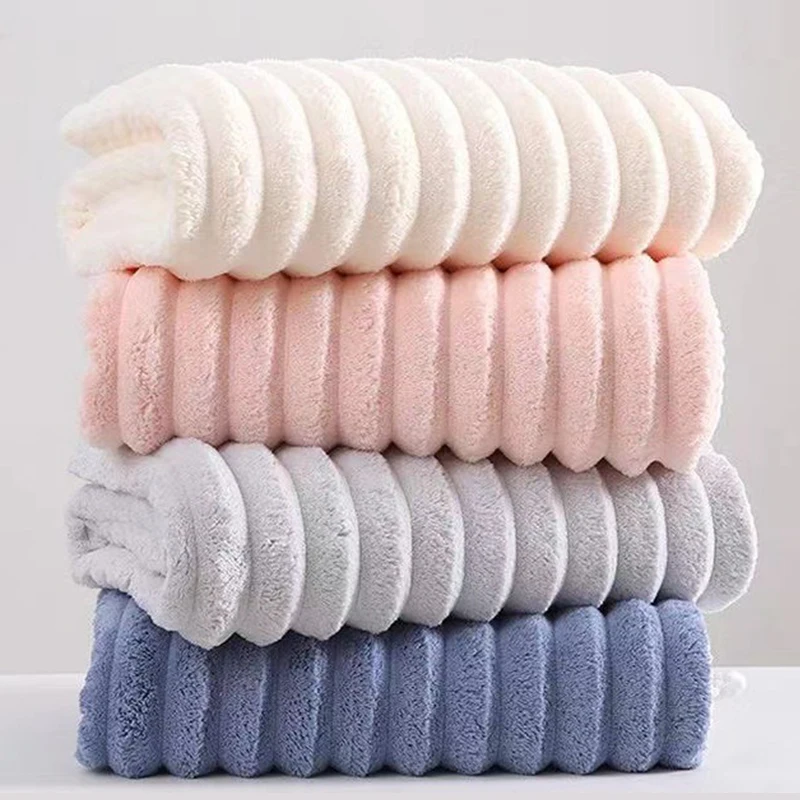 Large Thick Coral Fleece Multipurpose Quick-Dry Bath Towel
