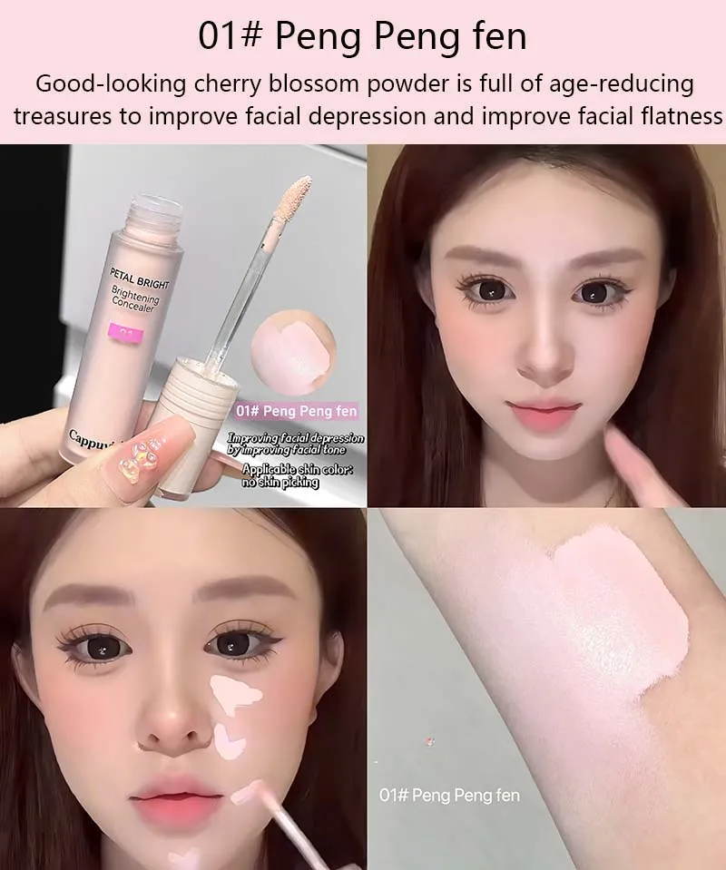 Liquid Concealer 4 Colours For Brightening And Acne Coverage_voghion.com