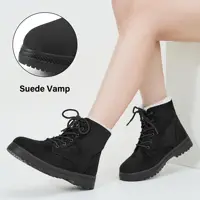 Crestar Winter Snow Boots for Women Warm Fur Lined Ankle Booties Lace Up Slip on Outdoor Walking Womens Boots Lady Fashion shoes - Image 3
