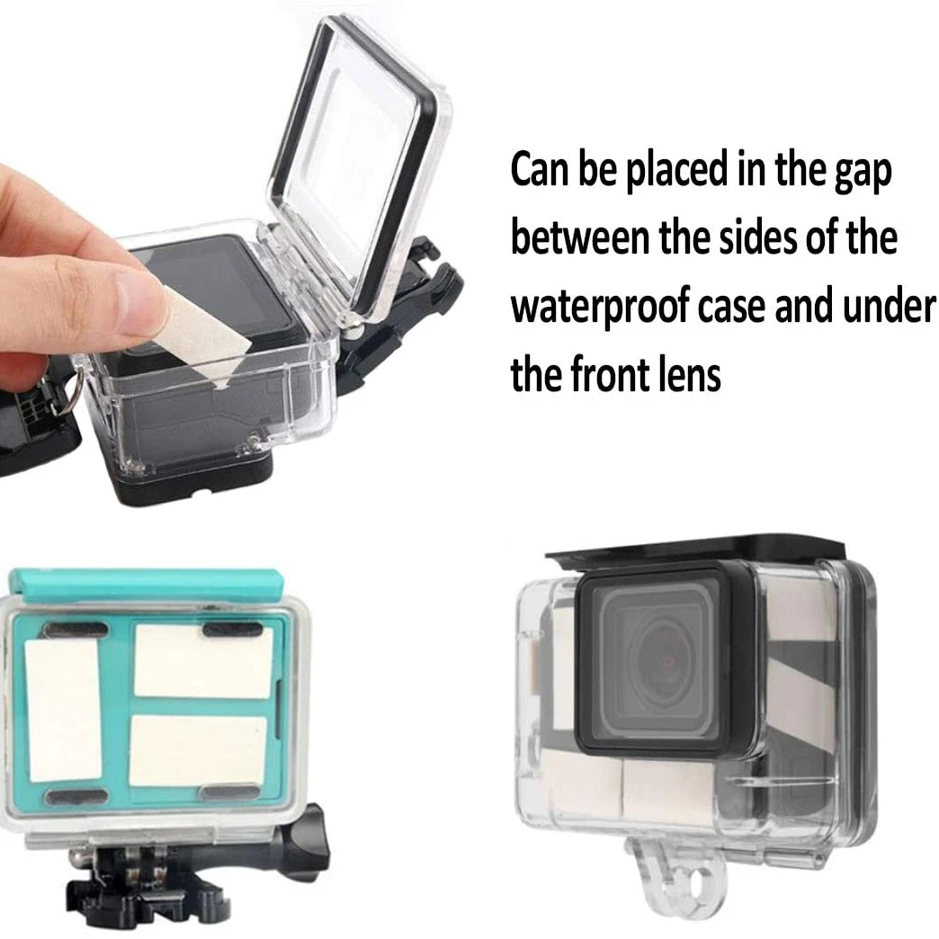 12 inserts anti-buée réutilisables pour GoPro Hero 9 8 7 Sony
