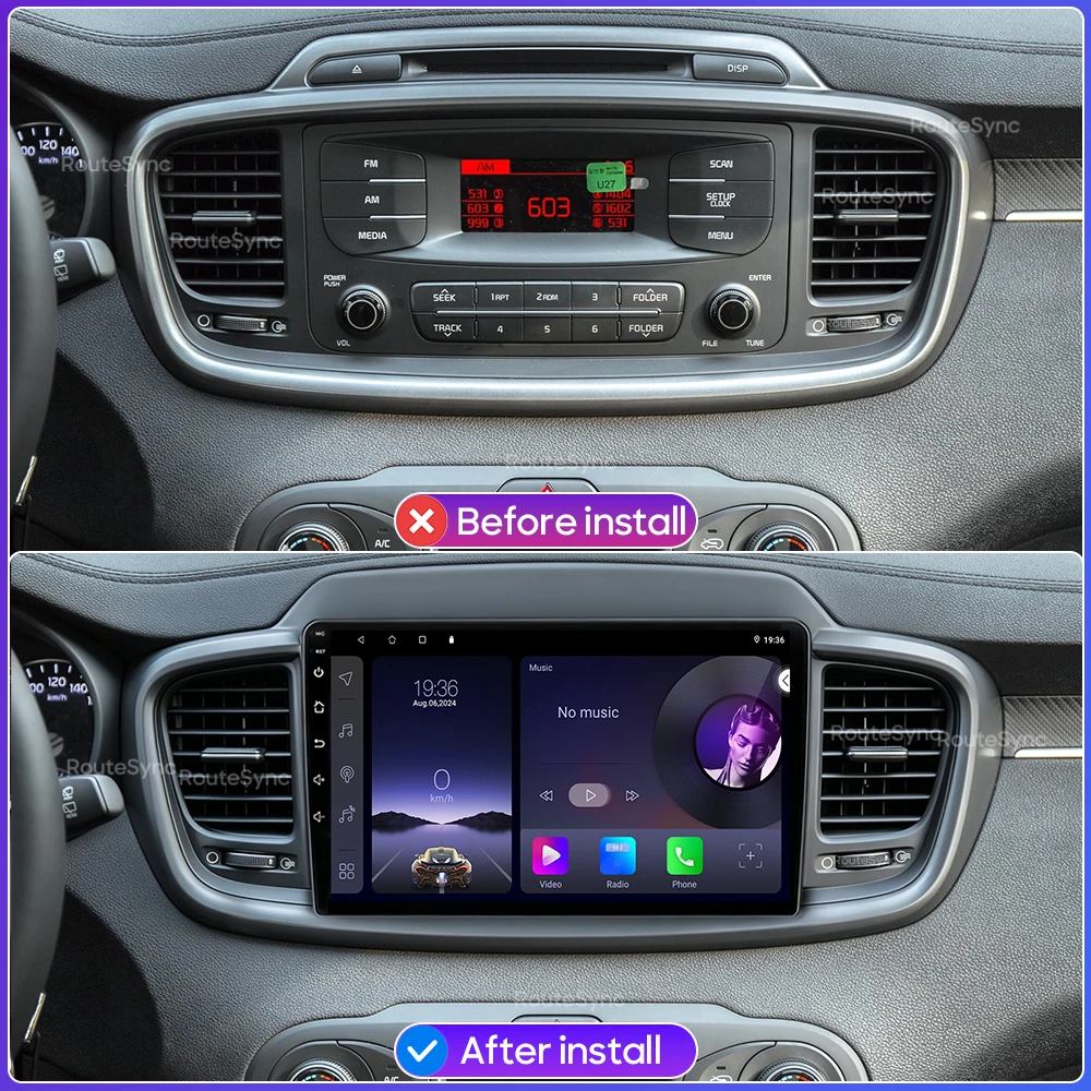 Reproductor Multimedia para Auto Kia Sorento 2014-2017, Android 16, Radio, Carplay, Auto 2din, GPS, Navegación, Estéreo, Video, Unidad Principal, 4G, BT 3