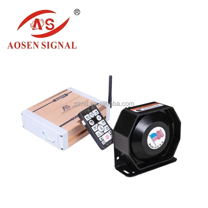 200W 400W 12V-24V 자동차 구급차 소방차 무선 리모컨 알람 경적 스피커 및 알람 사이렌