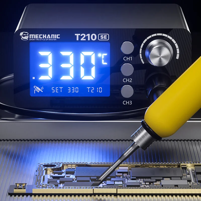 MECHANIC T210 SE Soldering Station LED Digital Adjustment Auto Sleep Quick Heating 210 Micro Electronic Repair Welding Tools