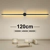 Modern Minimalist LED Linear Wall Lamp 80cm/100cm/120cm Long Strip Wall Lamp Bedroom Living Room Home Decor 1