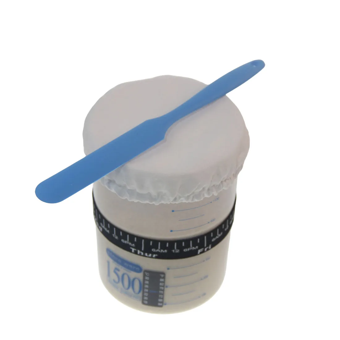 Sourdough Starter Jar Kit 1500ml-Large Plastic Jar for Sourdough-Starter Crock Reusable Sour Dough