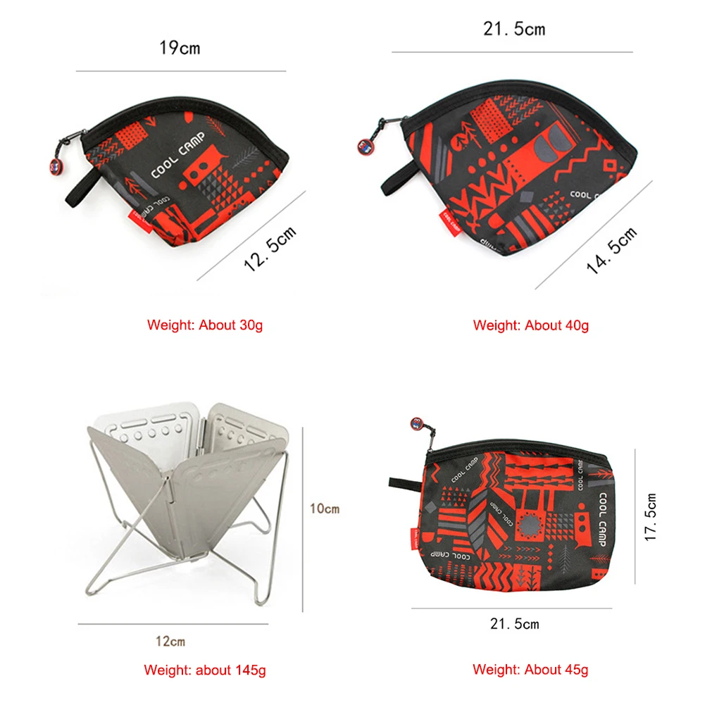 Camping Cookware Stainless Steel Coffee Filter Paper Rack Portable Folding Coffee Dripper Tea Holder Storage Bag Camping Equipment