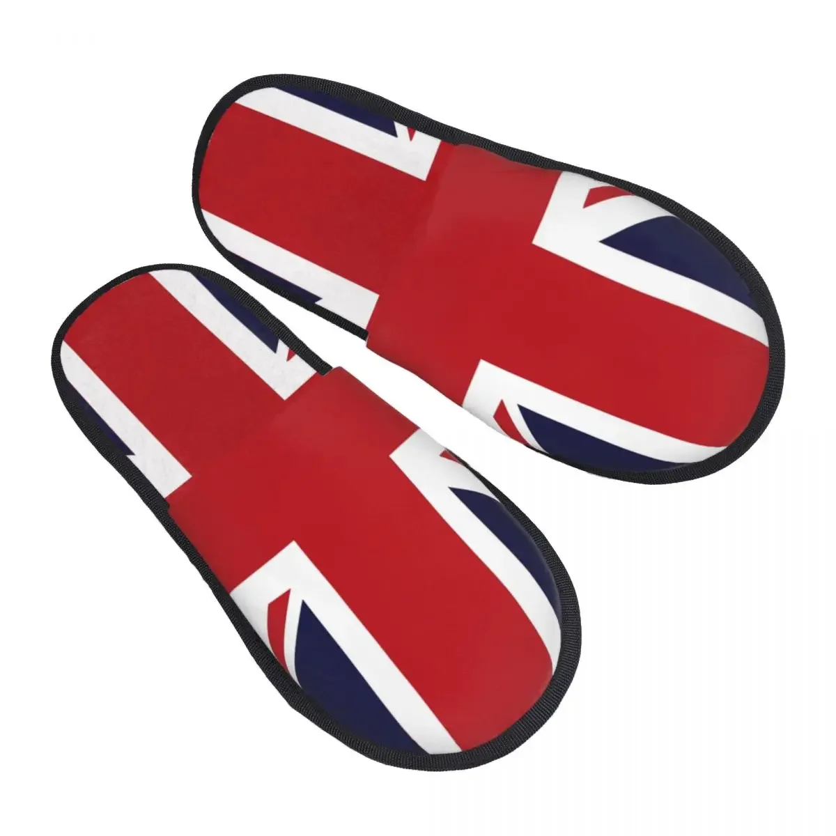 

Удобные тапочки с флагом Великобритании и пенным наполнителем с эффектом памяти, Женская обувь в британском стиле для дома и отеля