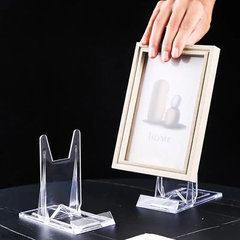 1pc Plastic Display Stand For Picture Frame, Business Card, Mobile Phone,  Sign, Plate, Etc.