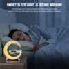 LED Smart Wake Up Light RGB Night Light with Wireless Speaker 15W Wireless Rechargeable Desk Lamp for Bedroom Bedside Game Room 6