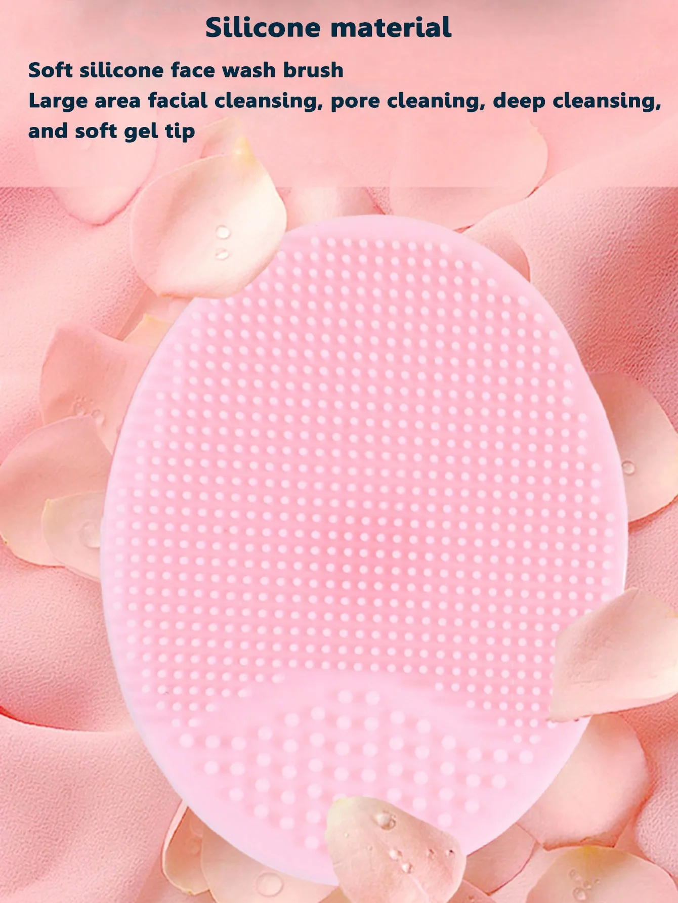 1Pc Silicone Facial Cleansing Brush Face Deep Pore Skin Care Scrub Cleanser Massage Mini Soft Suction Cup Clean Exfoliator Tool