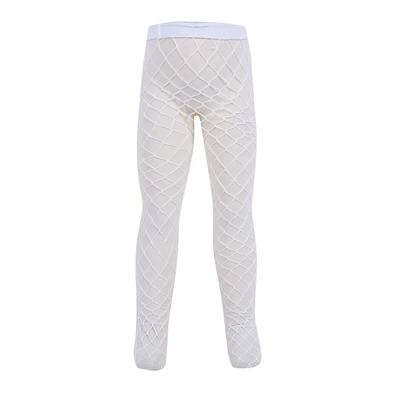 Kids Pantyhose 5-15years Kids Girl Fishnet Net Tights Black White Hollow Out Stockings Mesh Casual Tights