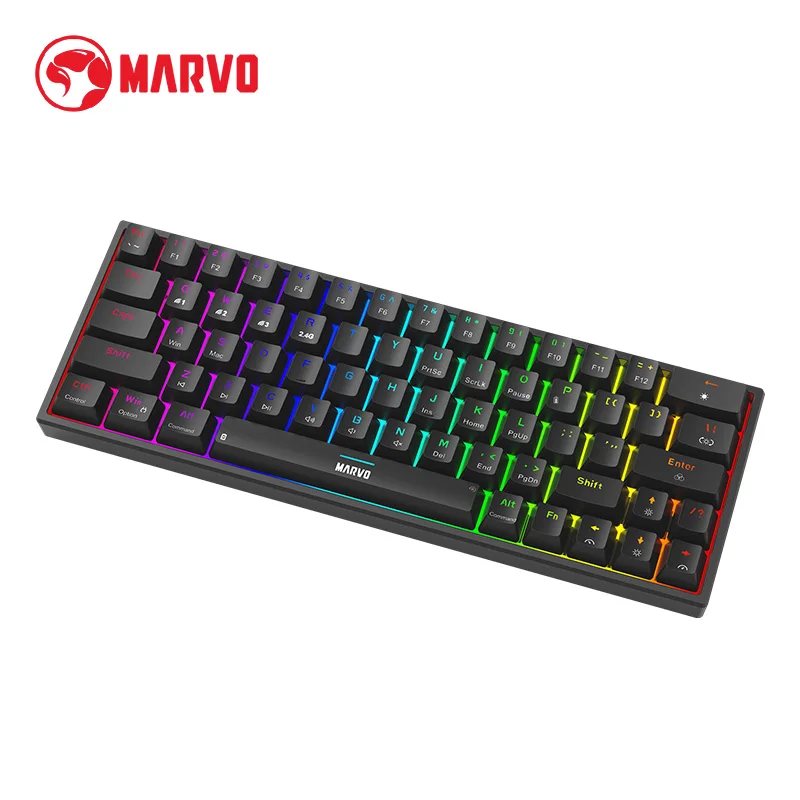 MARVO KG955W Shogo 63W Mechanical Keyboard Wired/2.4G/BT Tri-modes
