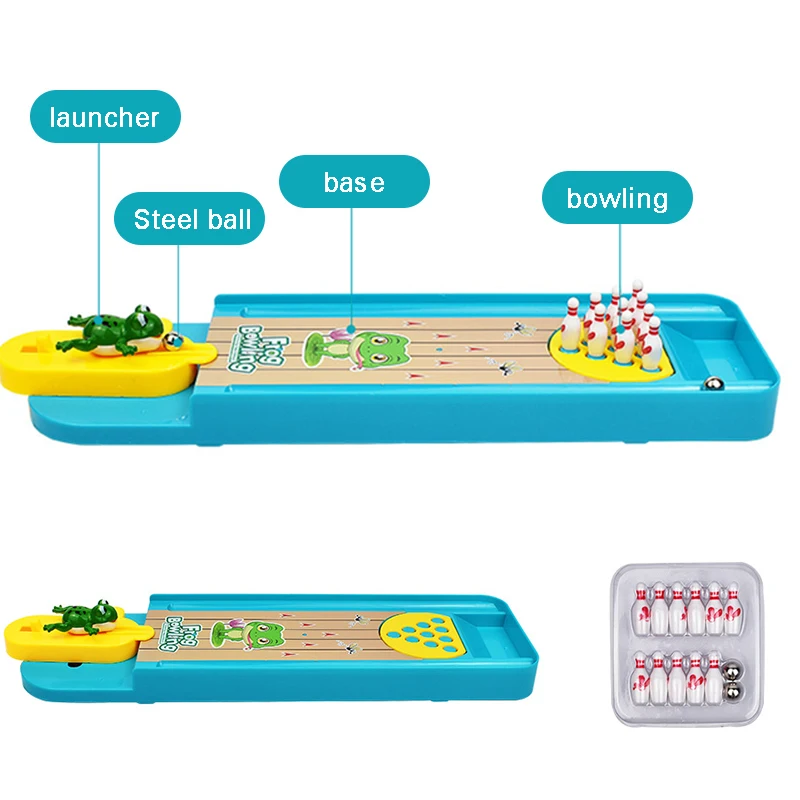 Parent-Child Interactive Table Sports Game Toy Bowling Educational Gift For Kids Mini Desktop Bowling Game Toy Funny Indoor Toys 5