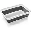 White | Portable Dish Tub,Kitchen,Camping,Sink,Home Essentials Travel Folding Dish Pan for Maximum Space Saving 1