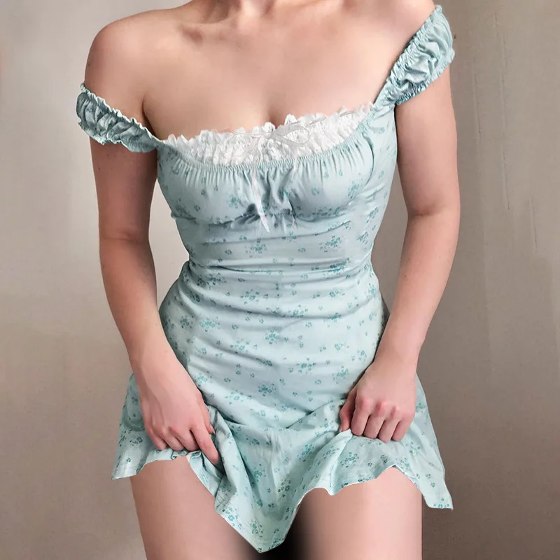 Летнее кружевное платье с подтяжками, в европейском и американском стиле