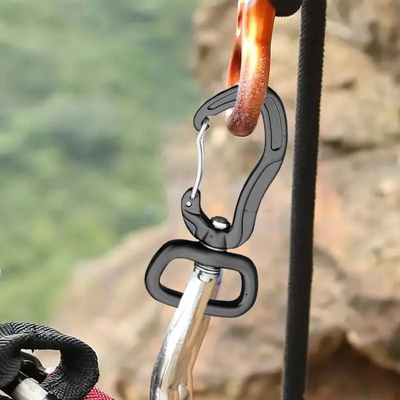 Carabiner Clip Outdoor Carabiner D Ring Shape Key Chain Clip Hook Multipurpose For Camping Hiking Backpacking Clips