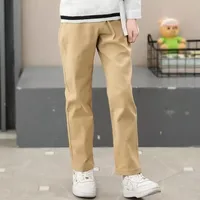 2023 Autumn Winter Children School Pants School Uniform Trousers for Kids Boys Girls Thick Pants Casual Baby Clothes 1-8years 3