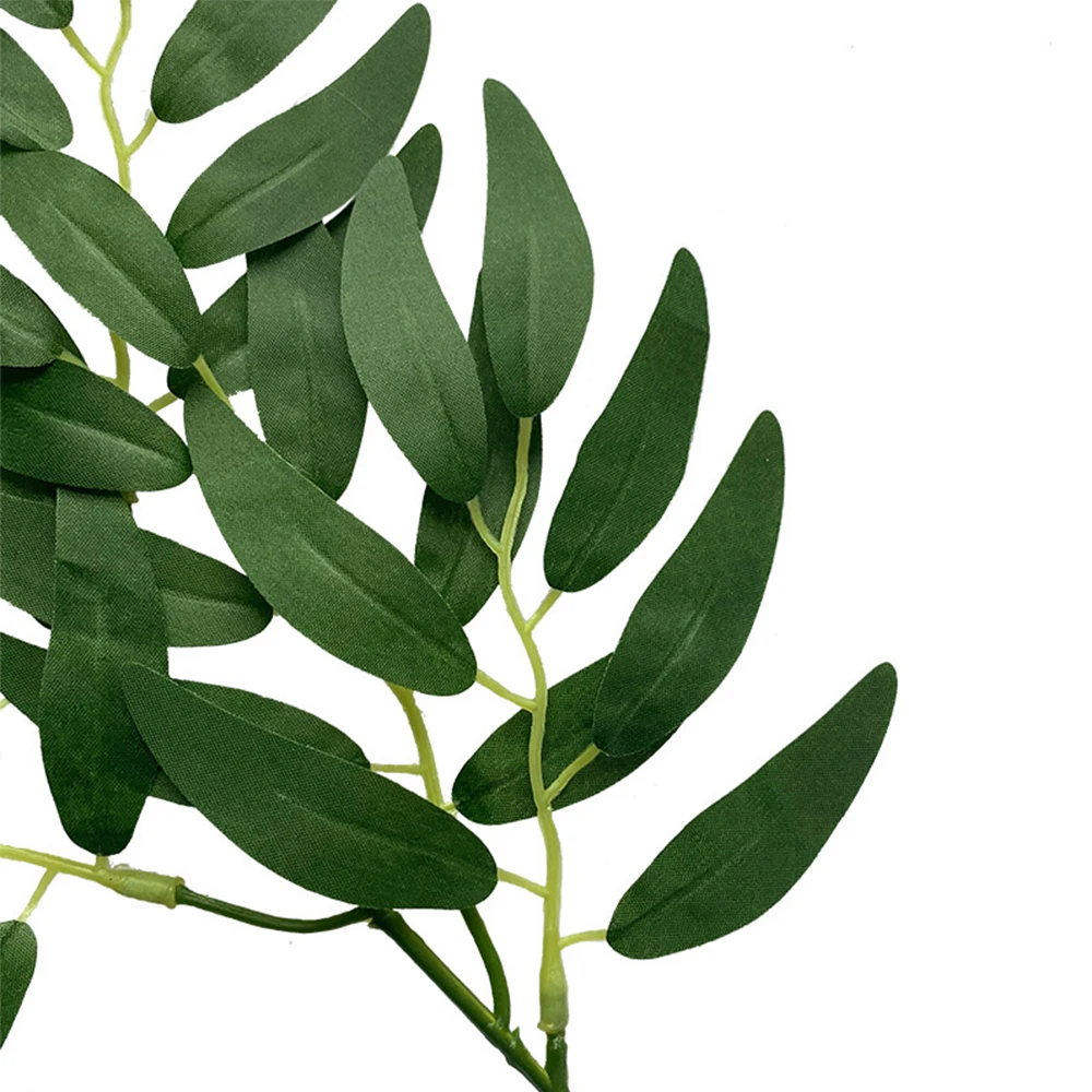 Description Picture 3 of itemArtificial Willow Plants Leaves Branches Hanging Greenery Fake Plant for Wedding Bouquet Arch Table Centerpieces Home Decoration