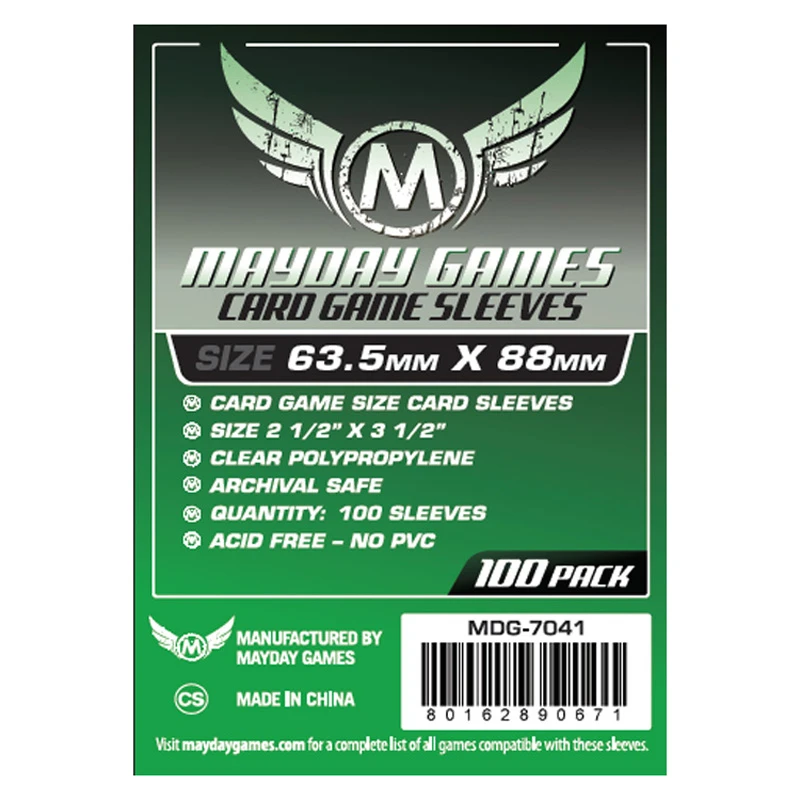 2 Packs/lot Mayday Card Game Sleeve for 63.5*88mm for MTG Magic The