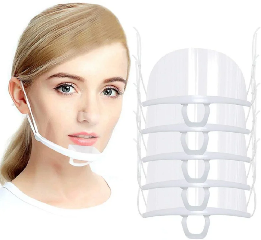 

20/10/5pcs Kitchen Transparent Face Shield Cooking Protective Mask Tools Protection Against Oil Dust Onion Reusable