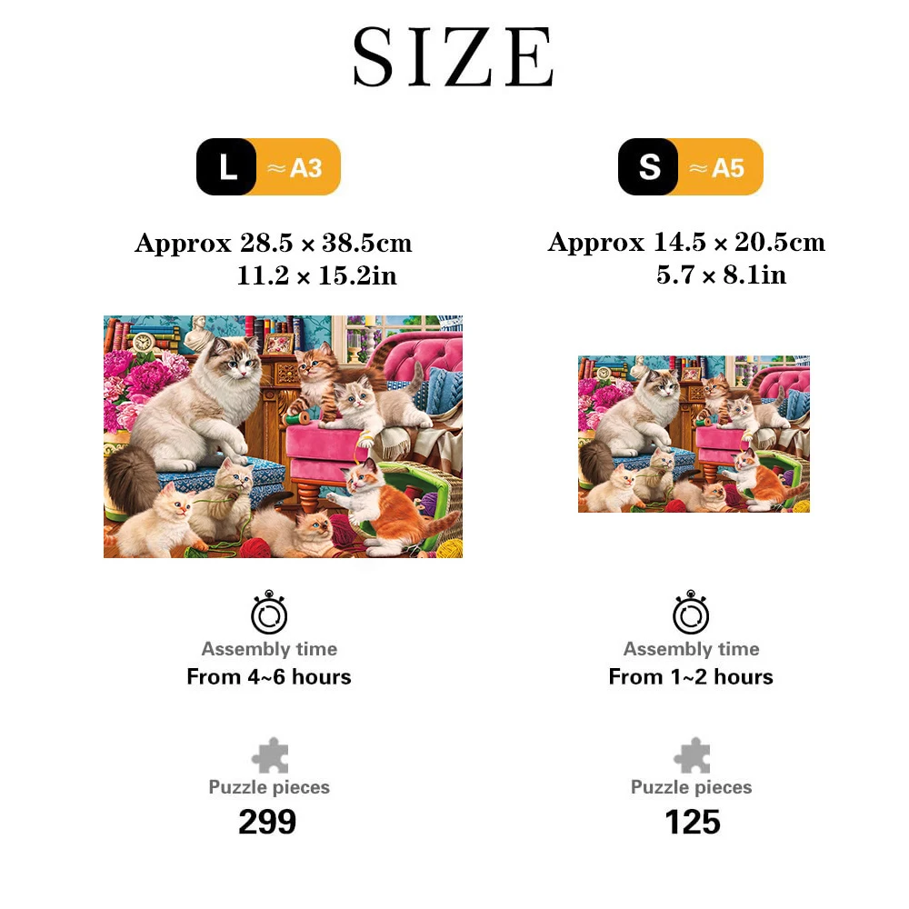 Cat Home Wooden Jigsaw Puzzle, Special-shaped Animal Puzzle, Adult Decompression Toy, Birthday Holiday Adult Man Women Gifts