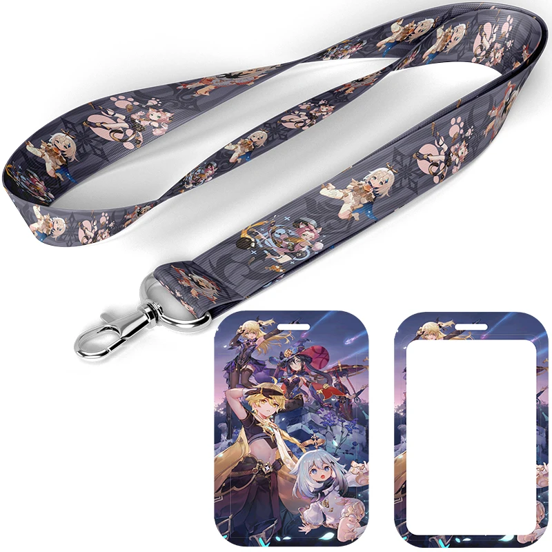 Anime Credit Card Lanyard Lanyard Keychain With USB ID Badge