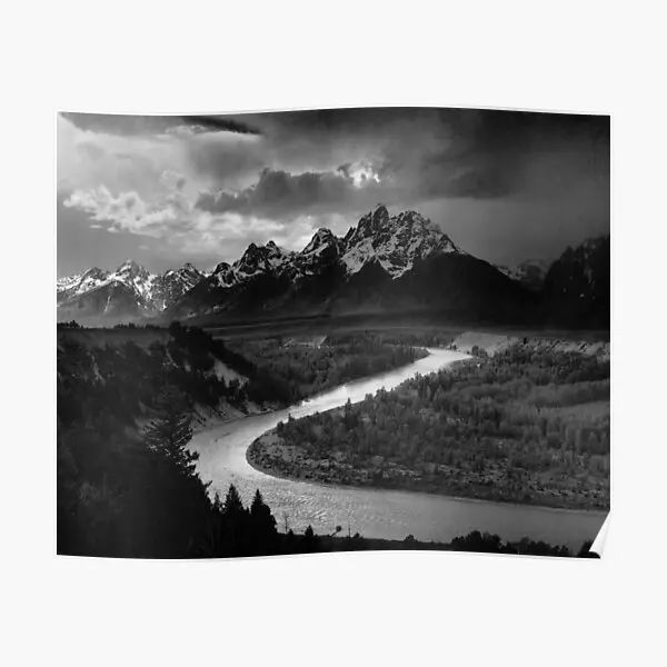 Ansel Adams The Tetons And The Snake Rav Poster Picture Vintage Funny Print Decoration Room Home Painting Murale Art No Frame