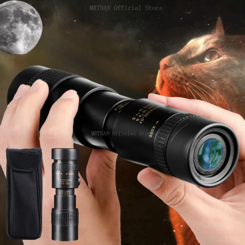 Binocolo potente portatile con zoom 10-300X HD Telescopio monoculare professionale a lungo raggio per visione notturna bassa per la caccia – acquista a prezzi convenienti sul marketplace