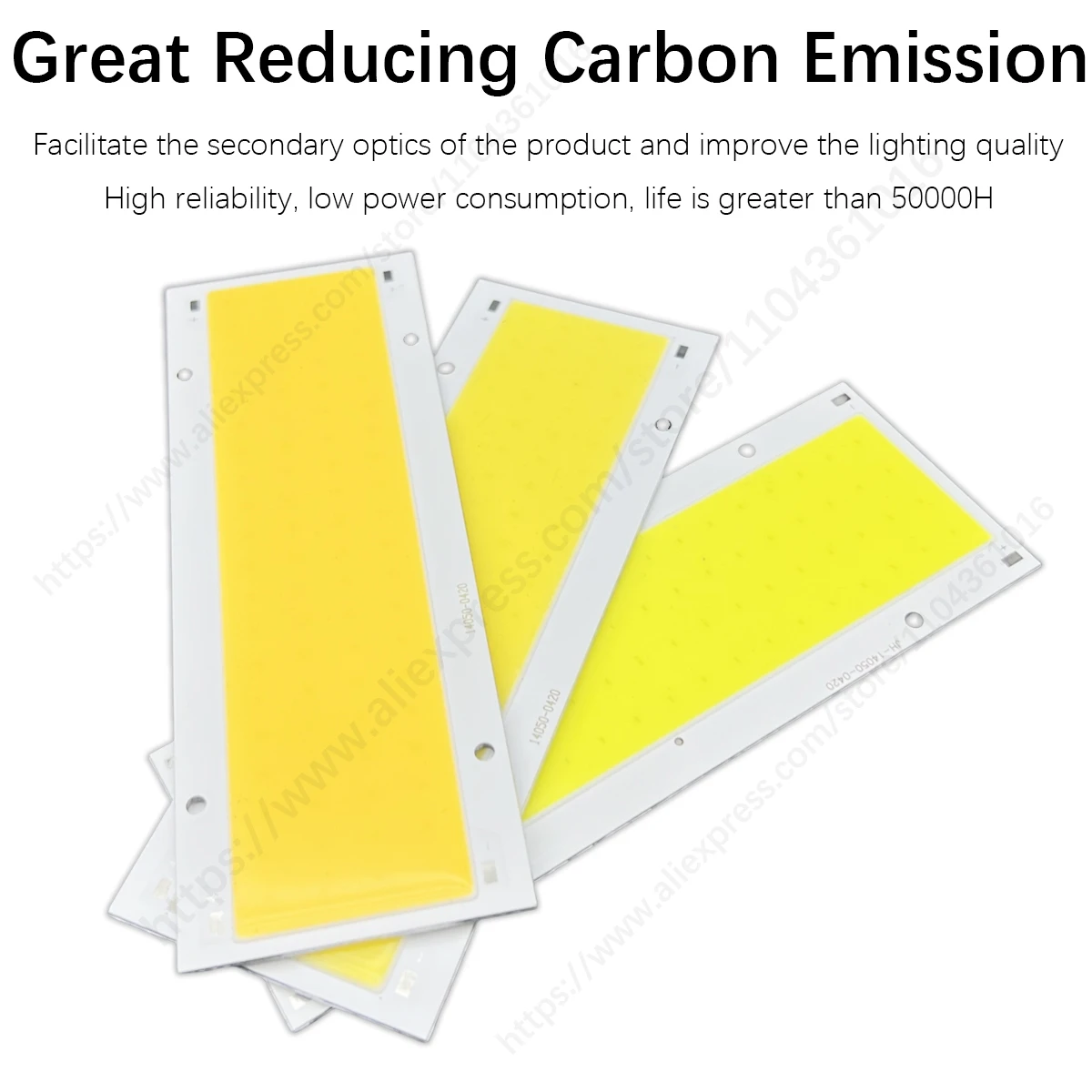Square 30W COB LED 12V High Brightness LED Chip Matrix Module Suitable For DIY Car Work And Home COB Chips 5