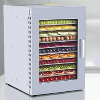 12-Layer CNC Button Dryer Household Stainless Steel Fruit, Vegetable And Dried Fruit Machine Pet Food Dehydration Air Dryer Home 2