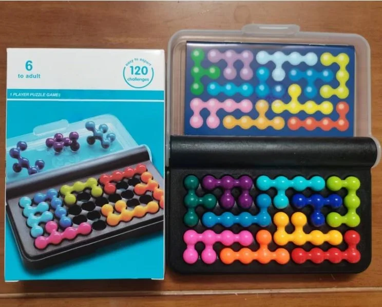 120 チャレンジ - 知能開発 - 3D パズルゲーム - クラシックなピラミッドビーズ論理的思考おもちゃ