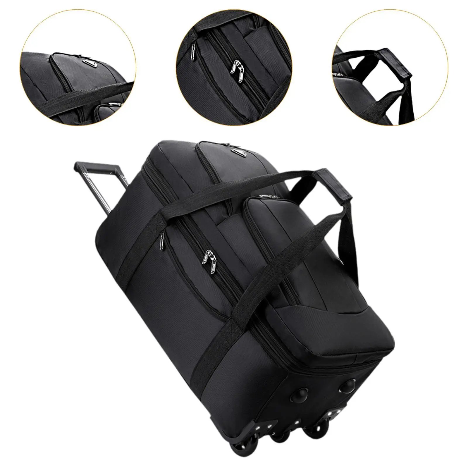Duffel Bag with Wheels Rolling Garment Bag for Outdoor Business Trip Travel