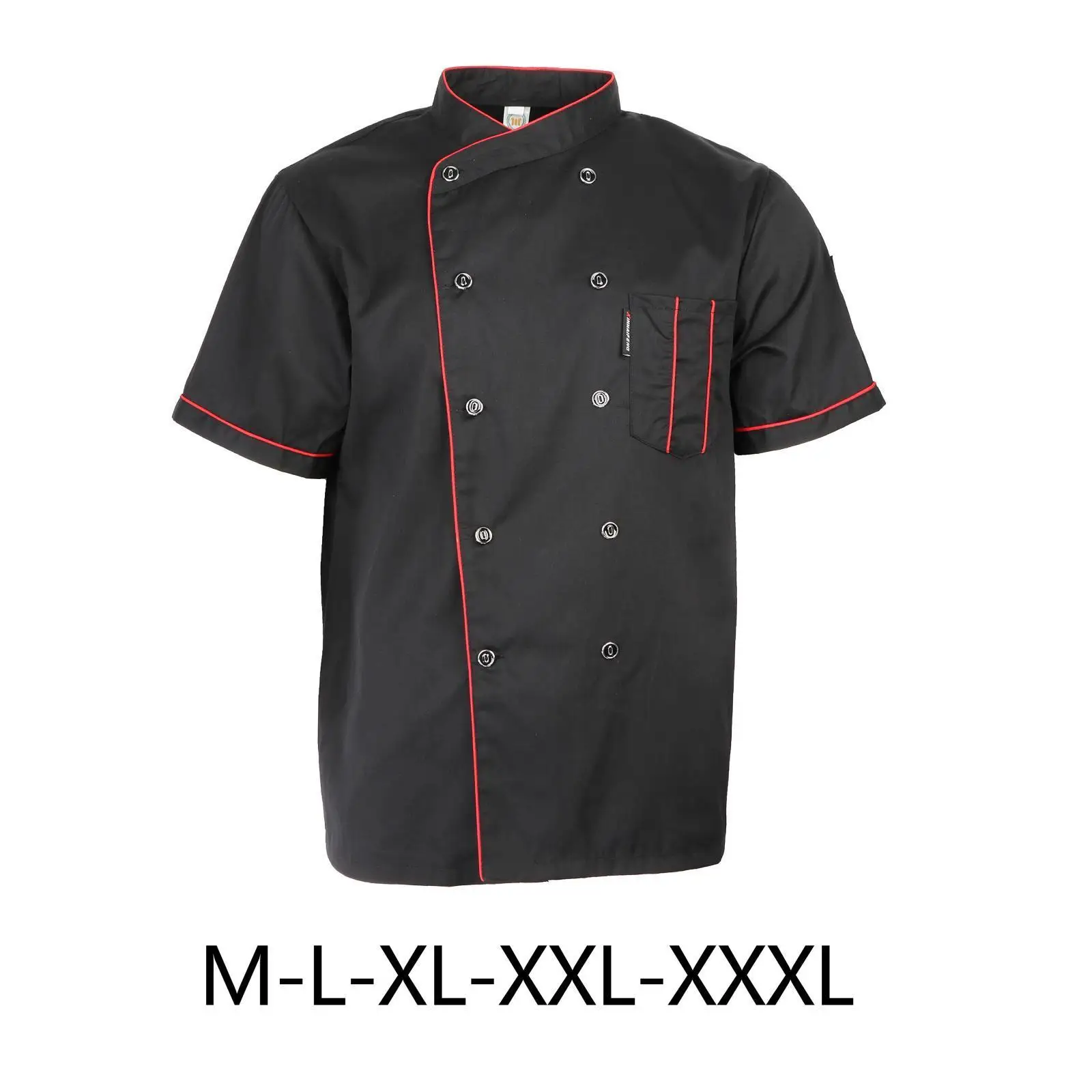 

Jacket, Short-sleeved, Lightweight, Breathable Uniform for Cooking Kitchen Hotel Men