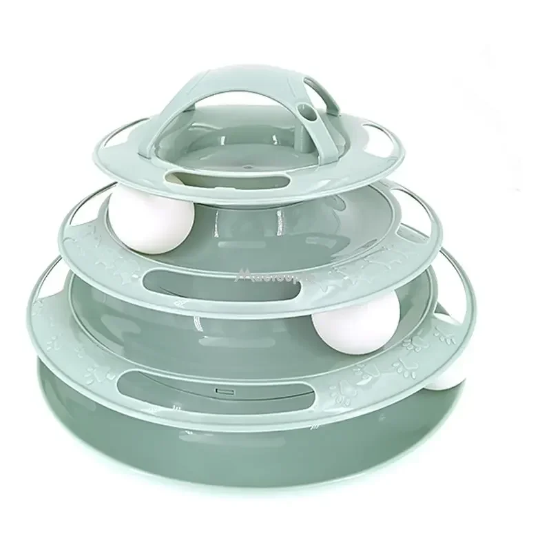 3/4 Levels Cats Toy Tower Tracks 5