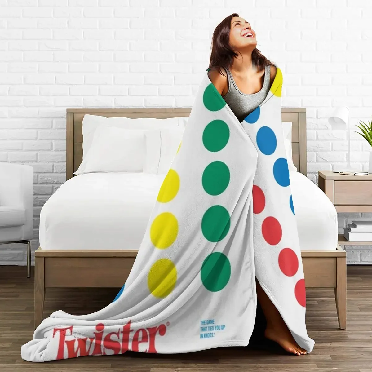 Flannel Throw Blanket The Twister Game Blanket Blankets Soft - Main Image
