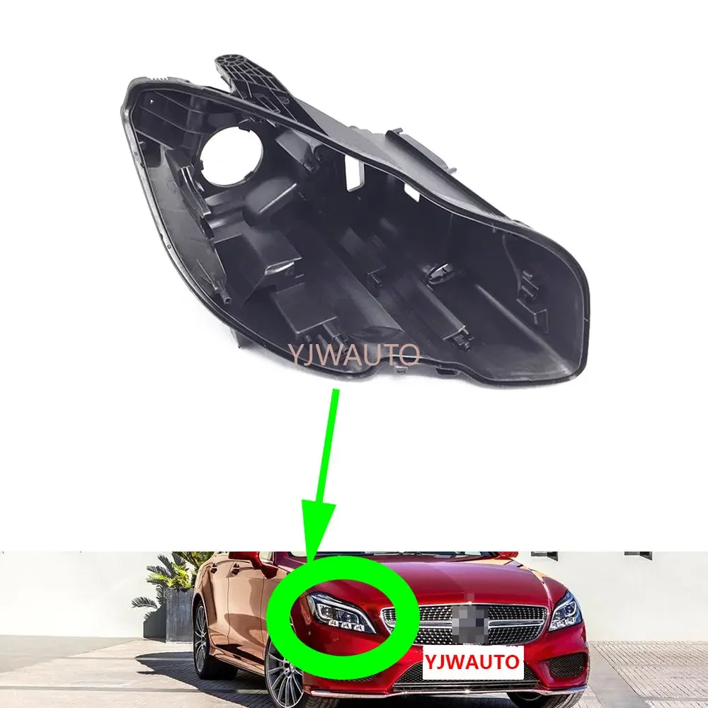 

Передняя фара для Mercedes-Benz W218 AMG CLS 63 2010 ~ 2015, передняя фара, передняя фара, задняя база, держатель для автомобиля, задняя крышка