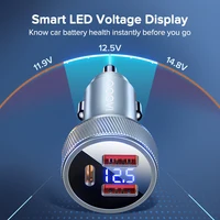 QOOVI 80W ładowarka samochodowa PD USB typ C podwójny Port USB ładowarka do telefonu szybkie ładowanie dla iPhone 13 Xiaomi Samsung iPad laptopy tablety 3