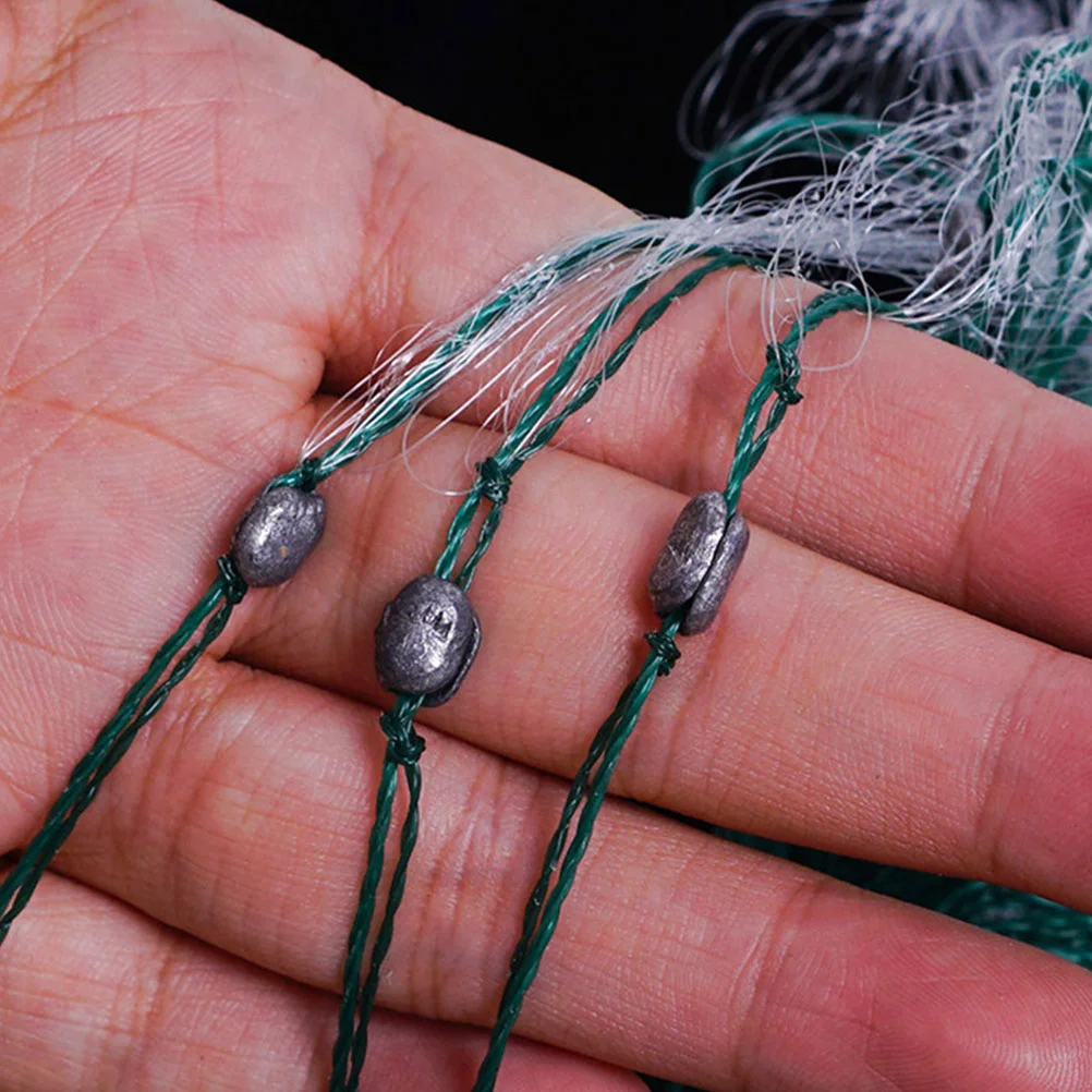 

Fishing Cast Net Single- layer Lightweight Bait Traps Fishing Nets Landing Net Trap Cast Dip Cage for Lobster Prawn Minnow