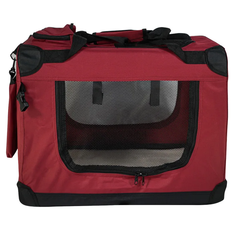 thumbnail image 1 of Jaula para perros, jaula para coche, bolsa de transporte para excursiones, equipaje para mascotas, jaula de viaje para coche, jaula para perros, plegable, accesorios para perros medianos y grandes, ca, 1 of 5