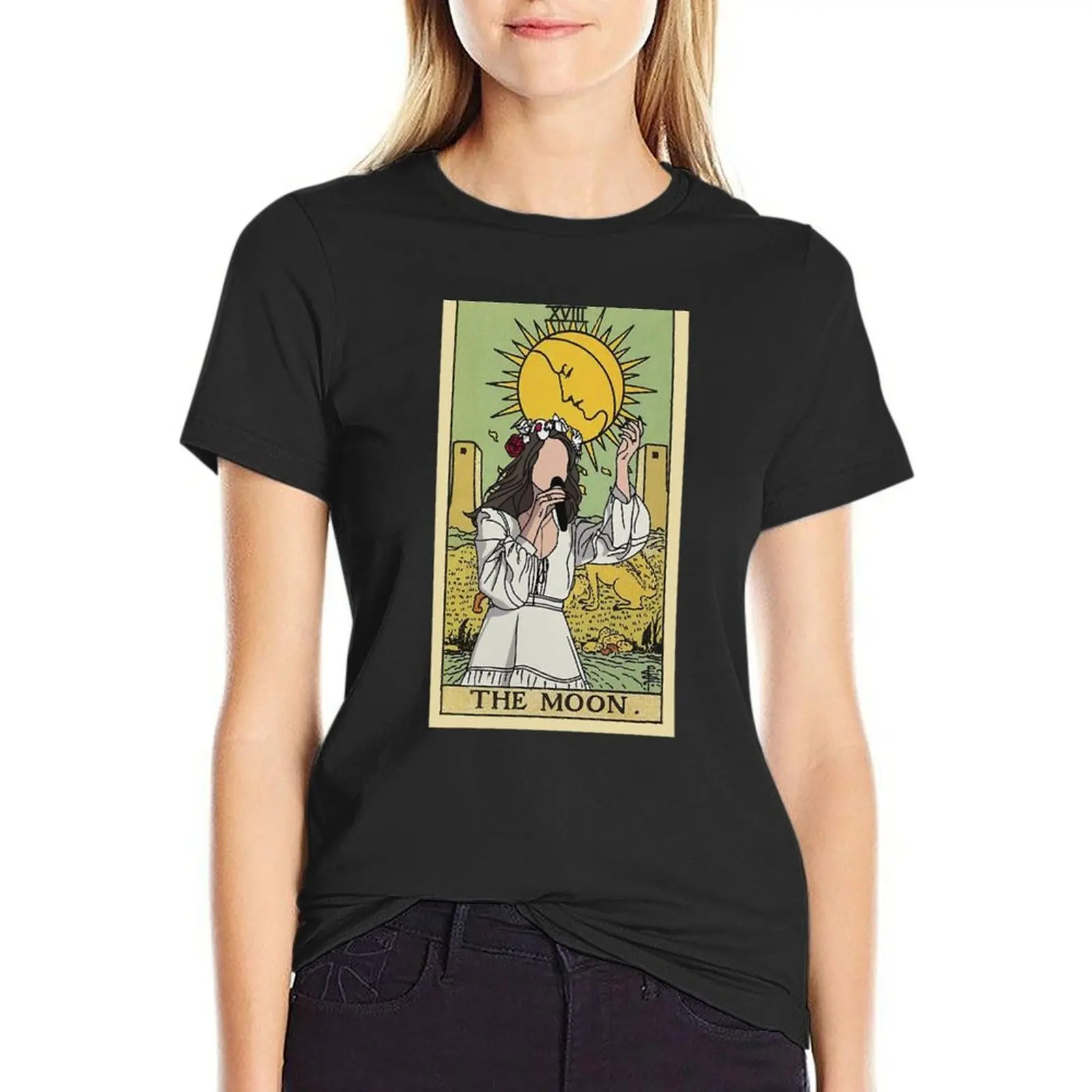 Lana As The Moon T-Shirt summer tops shirts graphic tees cute clothes tops Women