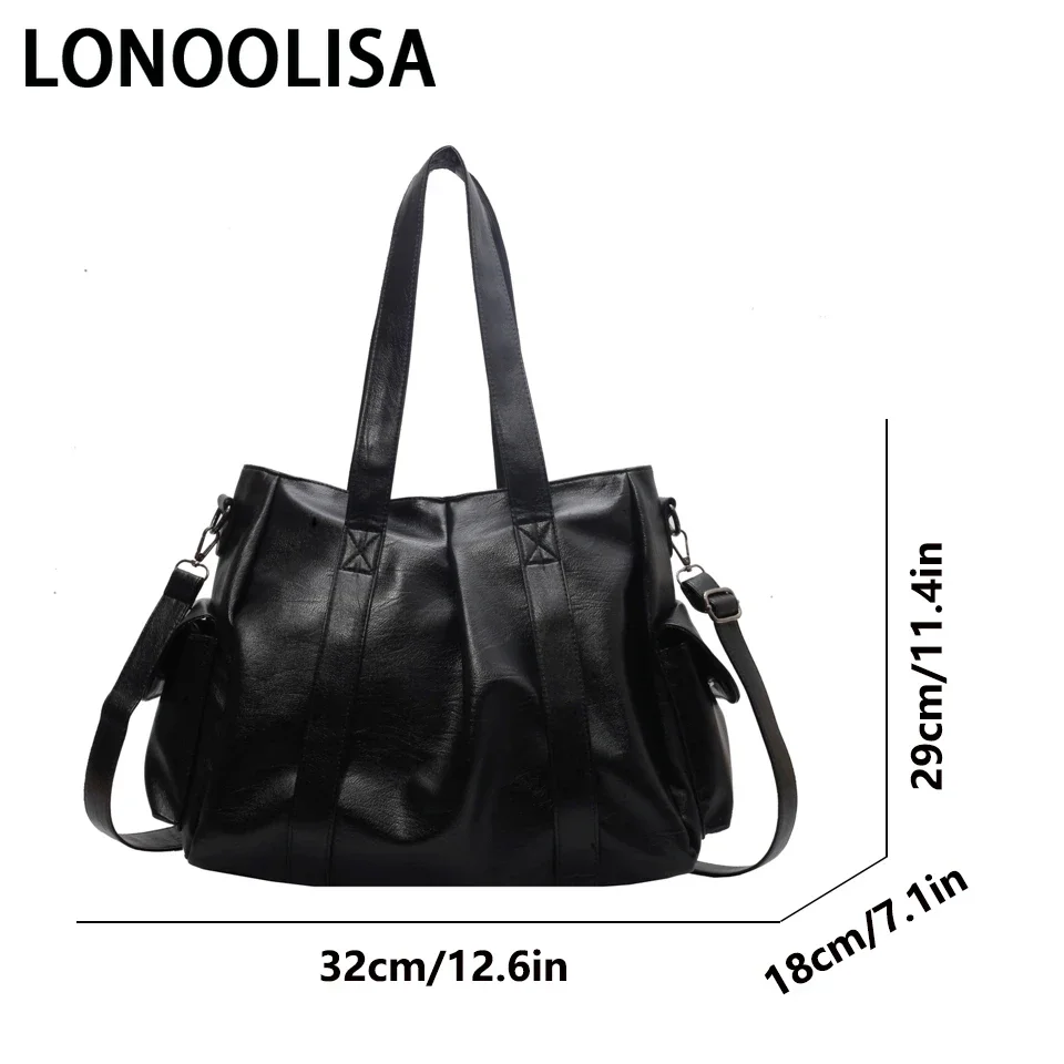 Leather Ladies Large Capacity Shoulder Bag Luxury Designer Purses and Handbag for Women Messenger Bag High Quality Crossbody Bag 2