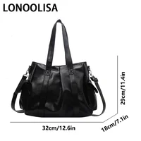 Leather Ladies Large Capacity Shoulder Bag Luxury Designer Purses and Handbag for Women Messenger Bag High Quality Crossbody Bag 2