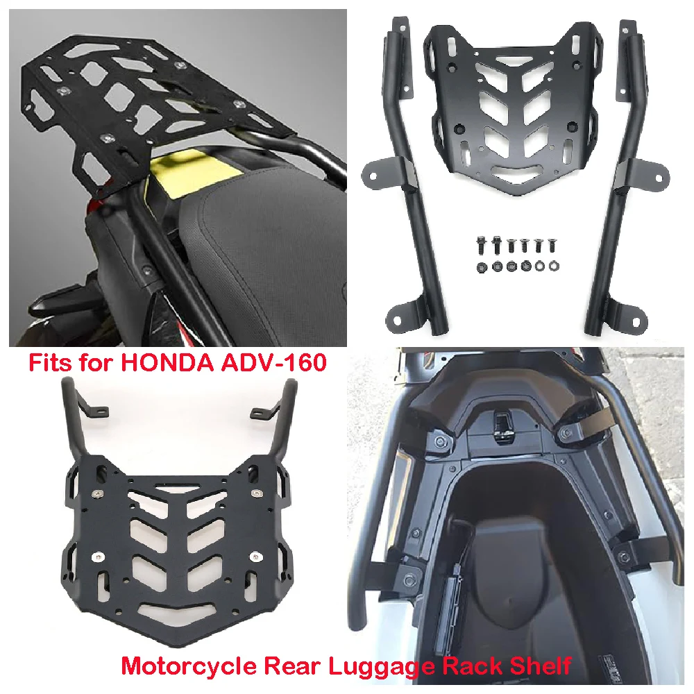 

Подходит для Honda ADV160 ADV 160 ADV-160 2022 2023 2024, задняя багажная полка для мотоцикла, верхняя стойка-держатель, фоторамка