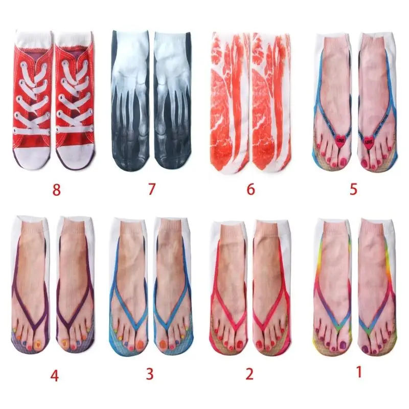 

1 Pair Novelty Pattern Warm Stockings Autumn Winter Cozy Socks Warm Socks Cotton Low Cut Ankle Socks Men Women Gift