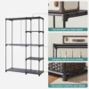 SONGMICS Portable Closet, Freestanding Closet Organizer, Clothes Rack with Shelves, Hanging Rods, Storage Organizer 4