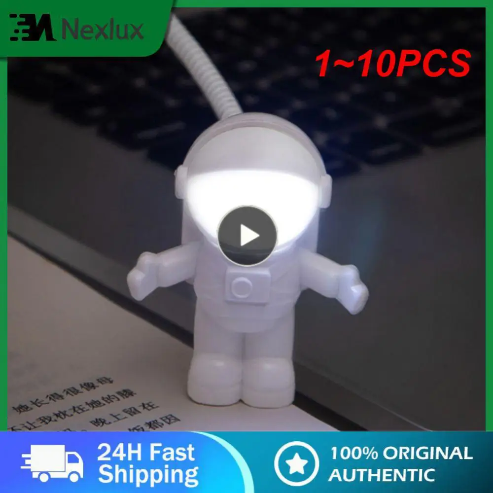 

1 ~ 10 шт. астронавт, космоавт, Usb-ночник, Детская необычная книга, USB-клавиатура, фонарь, регулируемая ночь