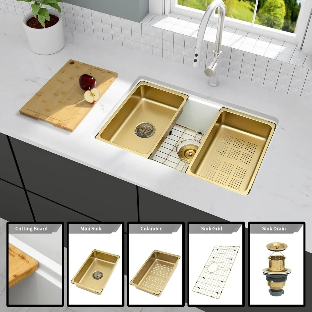 White Undermount Kitchen Sink Granite Composite Kitchen Sink,Single Bowl Undermount Workstation Sink  kitchen sink 6