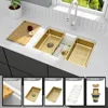 White Undermount Kitchen Sink Granite Composite Kitchen Sink,Single Bowl Undermount Workstation Sink  kitchen sink 6