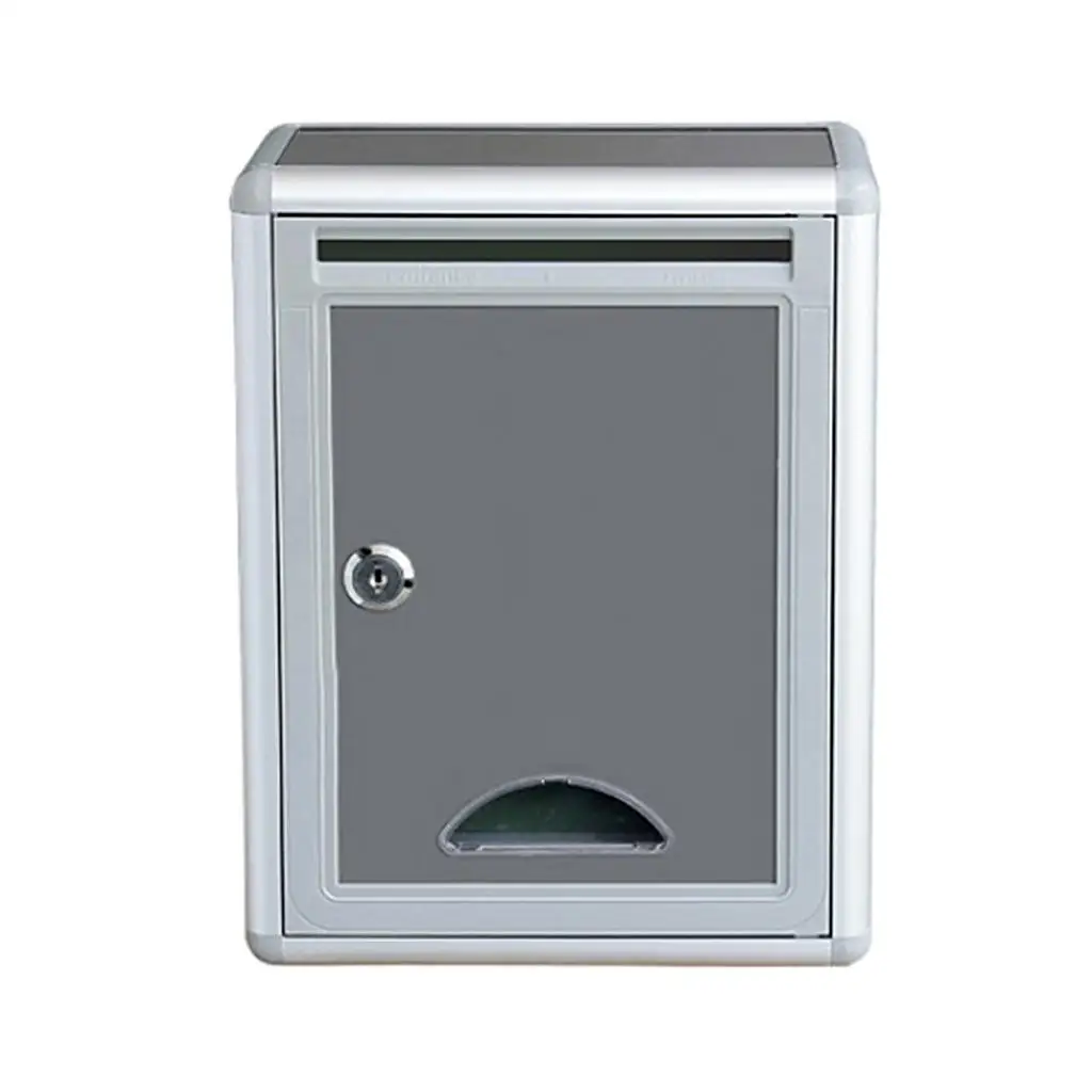 Outdoor Security Locking Mailbox Letter Box Suggestion Box Newspaper