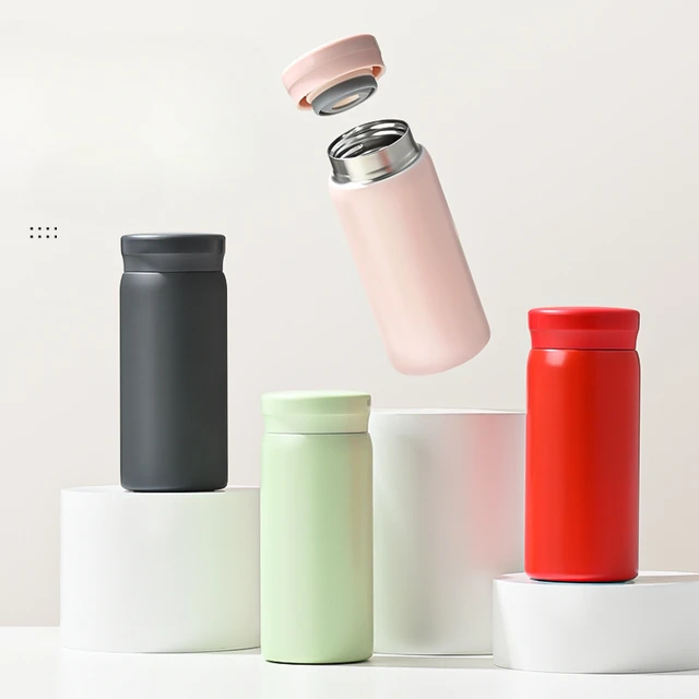 Mini tasse Thermos en acier inoxydable 180/300ml, Ultra-compacte, Portable, anti-fuite, tasse d'eau à la mode, verres, bouilloire Thermos, 316 1